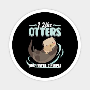 I Like Otters And Maybe 3 People Magnet